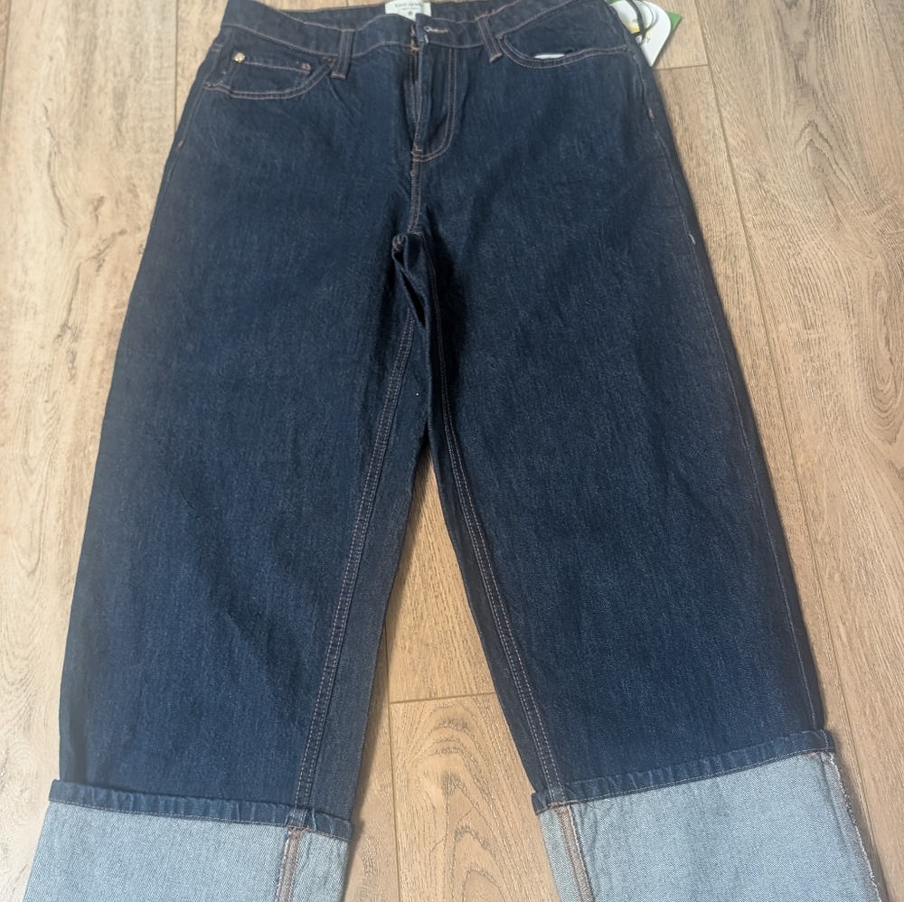 High-Rise Straight Leg Wide Cuff Jeans - kate spade new york X Target